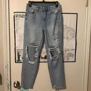 American Eagle Distressed Mom Jeans